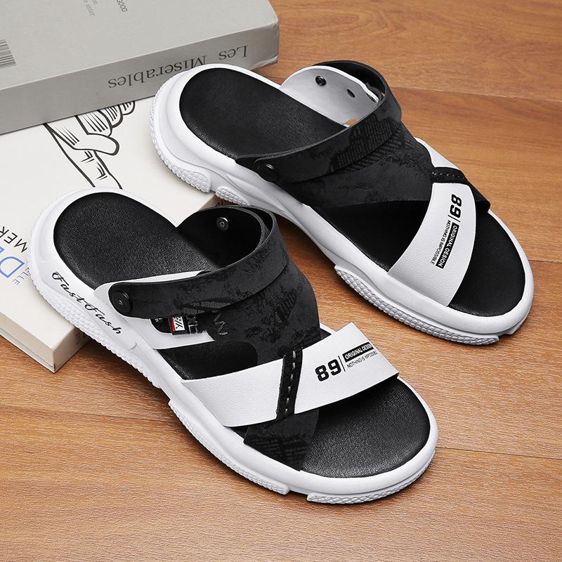 Nové letní pánské sandály dva způsoby nošení prodyšné módní trend všestranné ležérní plážové boty velkoobchod z velké továrny
