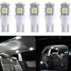 10Pcs White T10 Wedge 5-Smd 5050 5W5 Led License Plate Bulbs Indicator Light