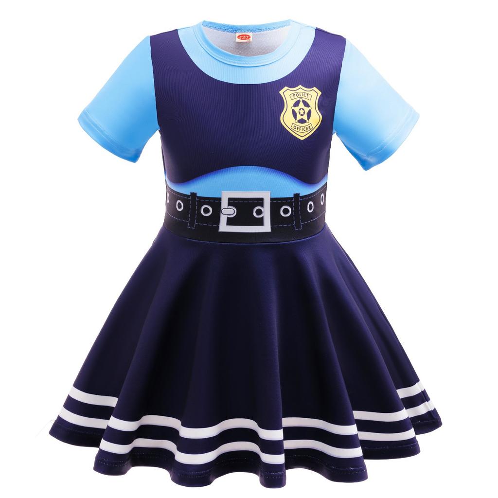 Rabbit Police Cosplay Costume Halloween Fantasy Disguise Outfits Day School Stage Performance Set Birthday gift