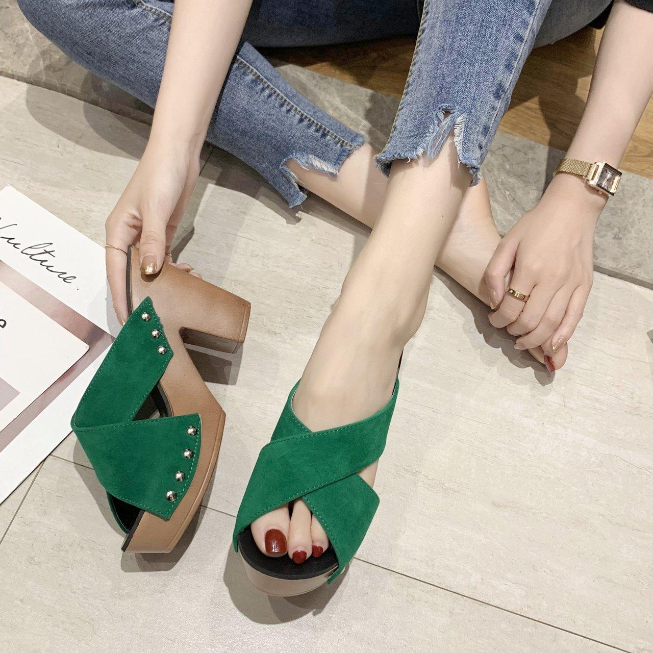 

Женские сандалии 2024 года, летние туфли на высоком каблуке, туфли на платформе, женские туфли на каблуке, женские туфли на открытом воздухе, летние тапочки на каблуке 35