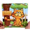 Wooden Puzzle In a Frame Educational Puzzle Kitten