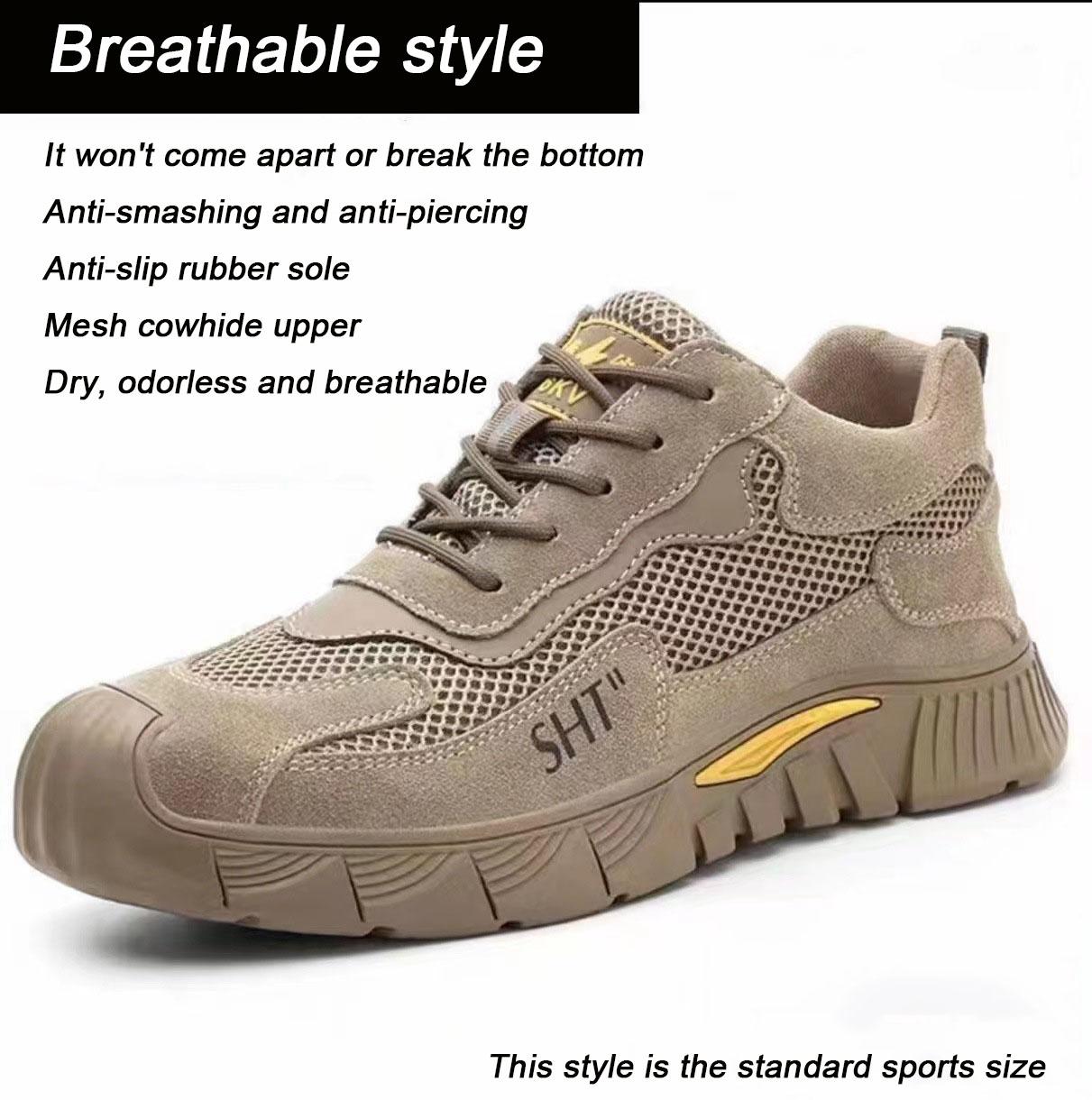 

Work Boots Steel Toe Shoes Anti-smash Anti-puncture Indestructible Shoes Protective Boots Casual Sneakers Men Shoes 45