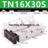 Double Shaft Pneumatic Cylinder with Dual Piston Rods TN10-40