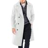 Autumn and Winter New Woolen Men's Coat Thickened Long Double-breasted Jacket