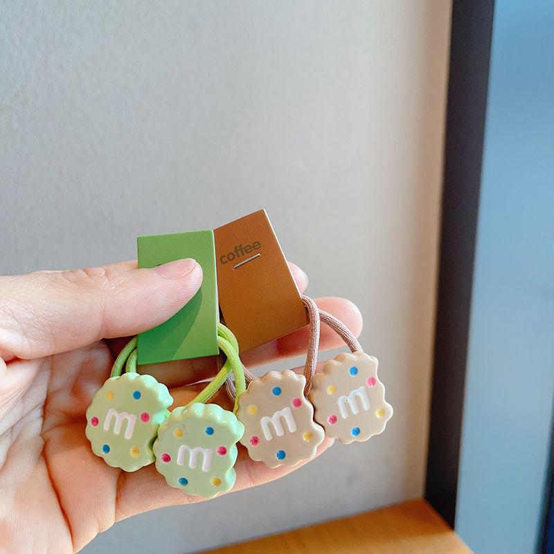 Children's Cute Candy Biscuit Elastic Hair Ties - Baby Hair Accessories