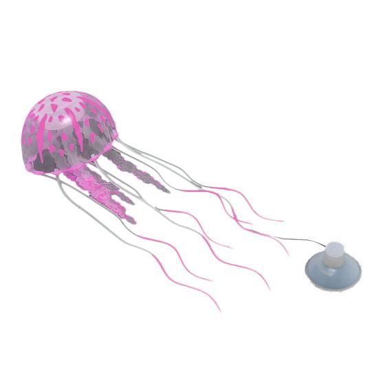 

Светящаяся Люминесцентная Искусственная Медуза Украшение для Аквариума Украшение для Аквариума розовый