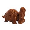 3D Printed Novelty Turtle Figurine , Humorous Resin Animal Statue, Desk Decor & Unique Gift For Collectors ,Brown,
