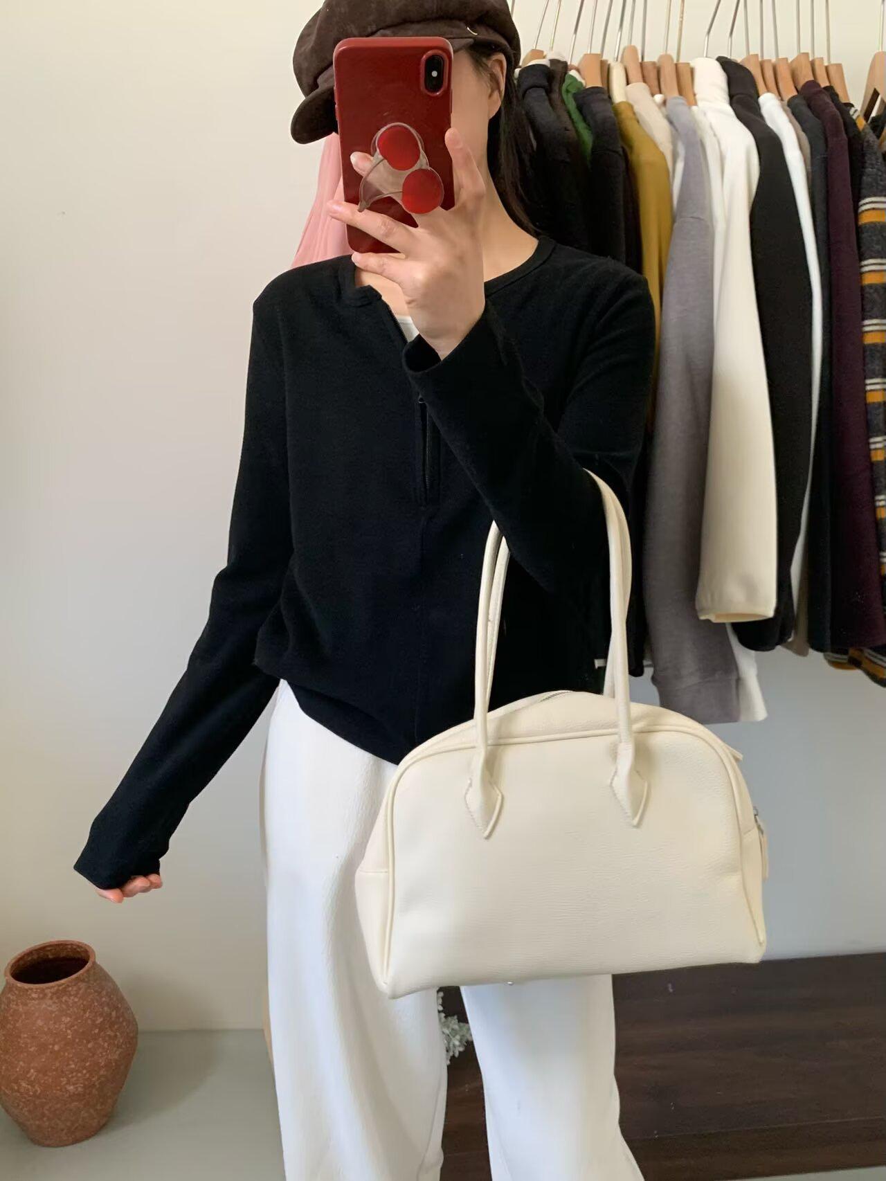 

Женский повседневный свободный вязаный кардиган: Дизайн с имитацией двух предметов и полуоткрытой молнией – Идеально для весны/осени Large чёрный