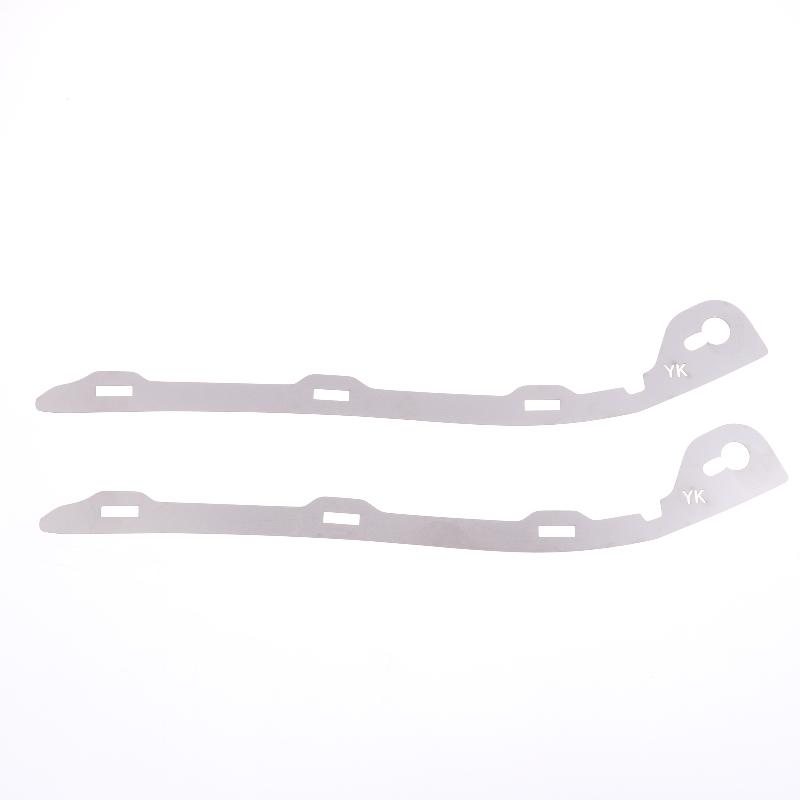 2 Piezas Placa Metálica de Reparación de Parachoques Delantero Hebilla Soporte para IS250 300 2006-2013 Piezas de Fijación Robustas Reemplazo Fuerte para Reparación de Colisión de Vehículos