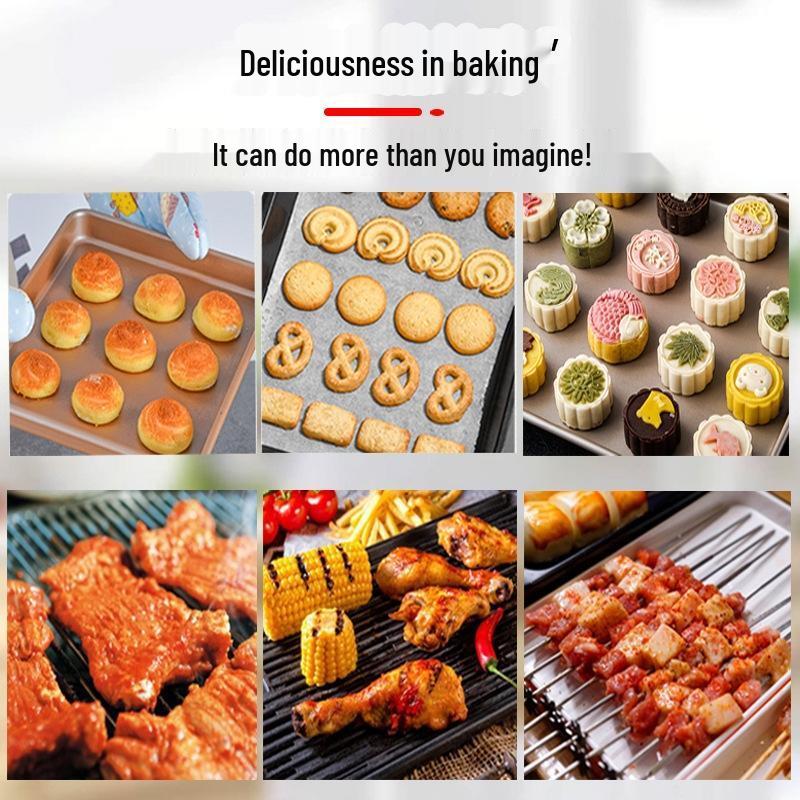 HANDUNYOU 13palcový obdélníkový plech na pečení z uhlíkové oceli