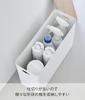 Yamazaki Toilet Supplies Storage Box with RIN Concealed Toilet Storage Box 1321 (Yamazaki Industries) Lid, Natural, W36.2×D13.2×H26cm, Series,