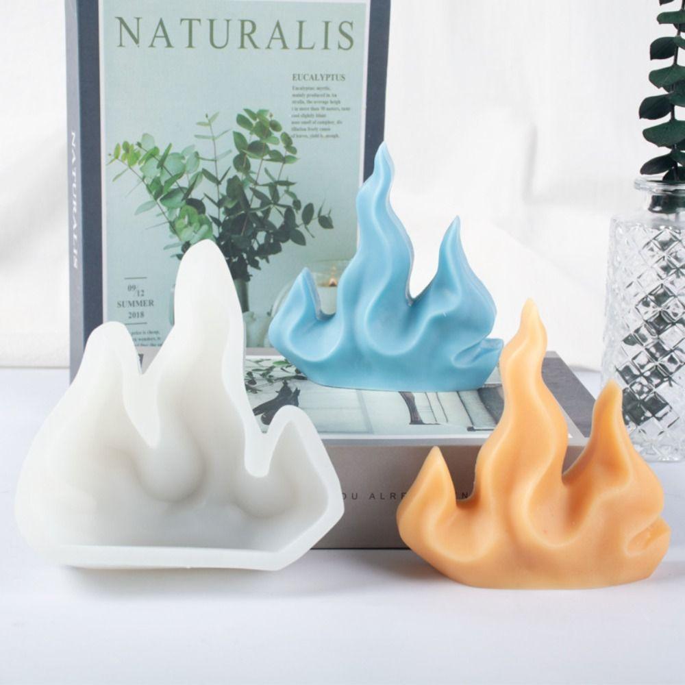 

Silicone Coral Flame Mold 3D Soap Mould Gypsum Candle Mold Candle Making Style A