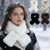 Faux Nerzfell Schal Verdicktes Halstuch Wickeltuch Faux Kaninchenfell Schal Herbst Winter