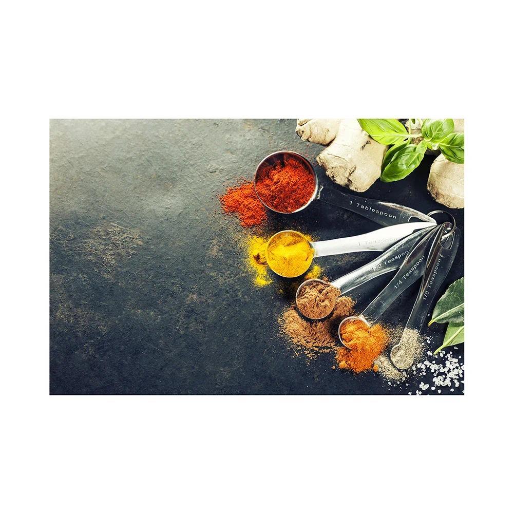 Kitchen Posters Grains Spices Spoon Peppers Canvas Painting Wall Art Modern Food Picture Restaurant Decor Nordic Home Decoration