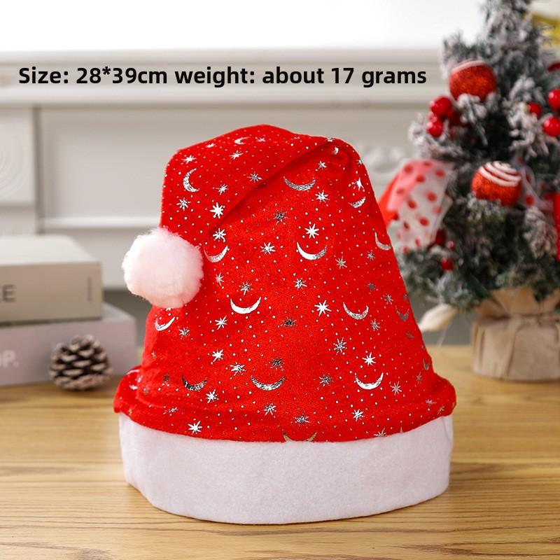 Christmas Decorations Christmas Hat Santa Claus Lamp Non-woven Hat Christmas Gift