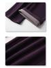 Ancola Red Women's High-Waisted Wool Wide-Leg Pants - 2024 Autumn/Winter Collection