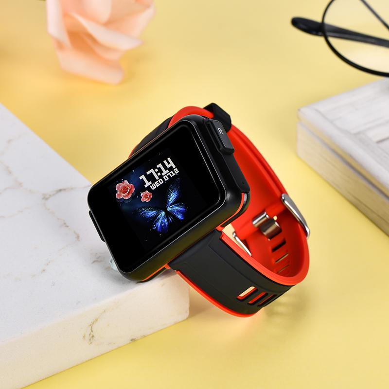 Rainbuvvy T91 Smartwatch 1.4inch Full-touch Screen Wireless 2in1 TWS Earbuds IPX6 Waterproof Bluetooth 280mAh Battery Detachable Strap Sports Watch