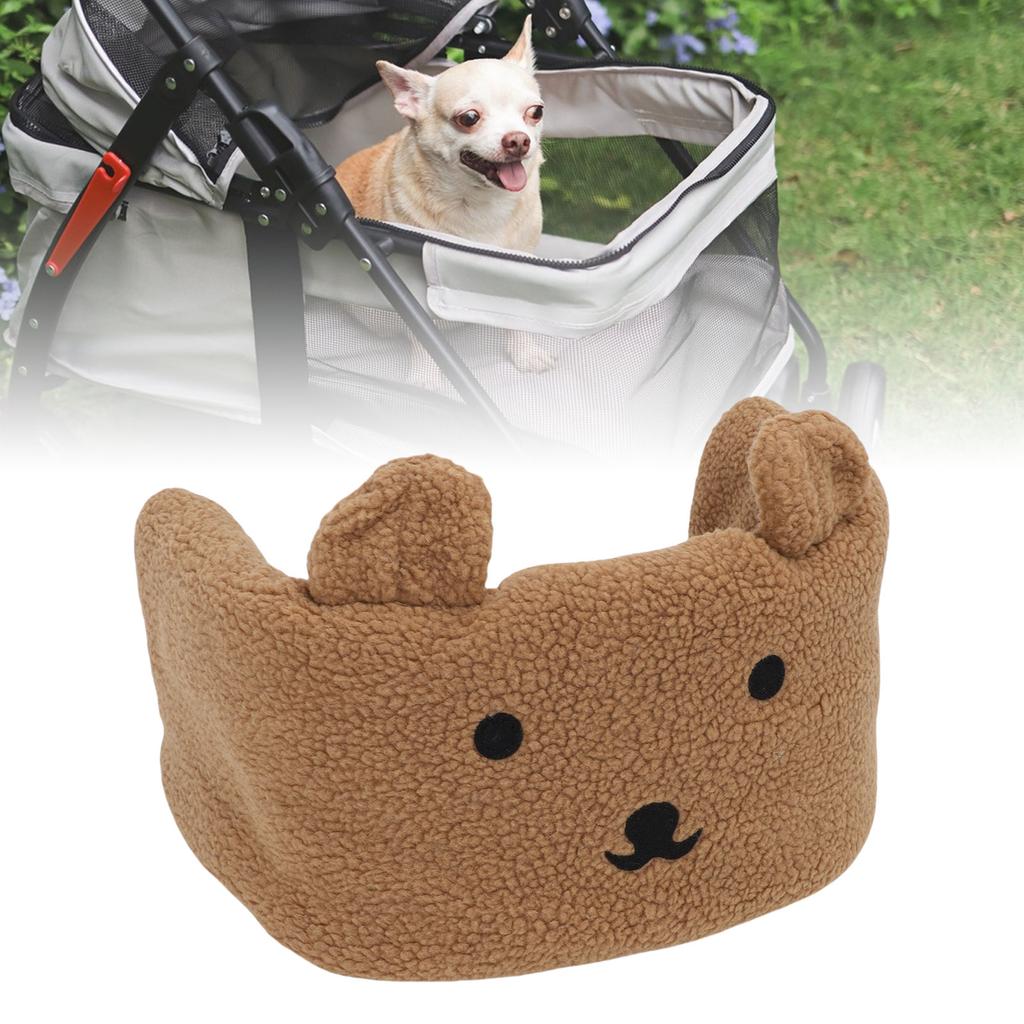 Removable Pet Stroller Cover Comfortable and Warm Stroller Front Section Guard for Winter