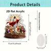 2D Flat Acrylic Elegant Bohemian Style Decoration, Indoor and Outdoor Decoration - No Battery/electricity Required, Free Day Decora