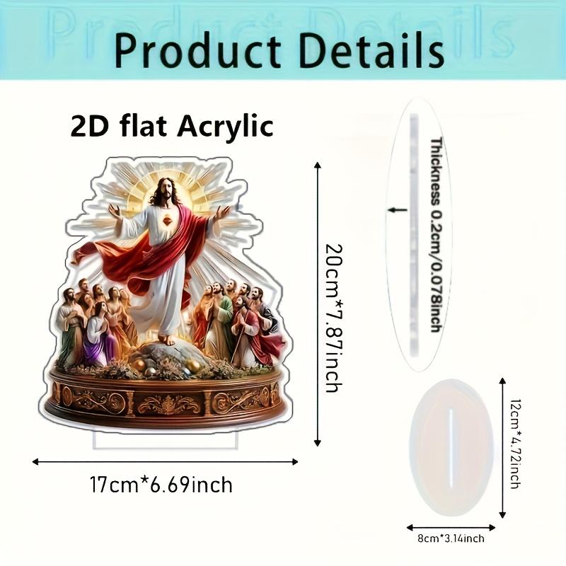 2D Flat Acrylic Elegant Bohemian Style Decoration, Indoor and Outdoor Decoration - No Battery/electricity Required, Free Day Decora