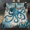 Sea Horse Delphin Bettwäsche Setzt König Königin Octopus Whale schildkröte Bettbezug Quilt Abdeckung Kissenbezug 3D Digital Home