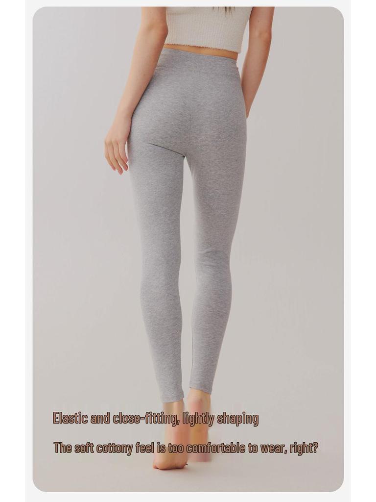 Women's High Waist Cotton Long Johns - Thin, Warm, Plus Size Leggings for Autumn