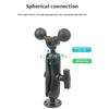 View-Adjusting 2-Ball Base Mount for Fish Finder and Navigation Use, 1.5 Inch 38Mm Round Base for Supported Hardware Arrangements in Vehicles
