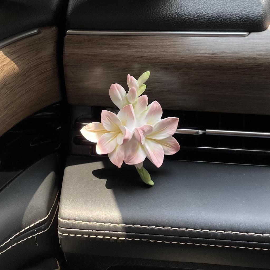 Freesia Car Air Vent Freshener Stone Decor Diffuser