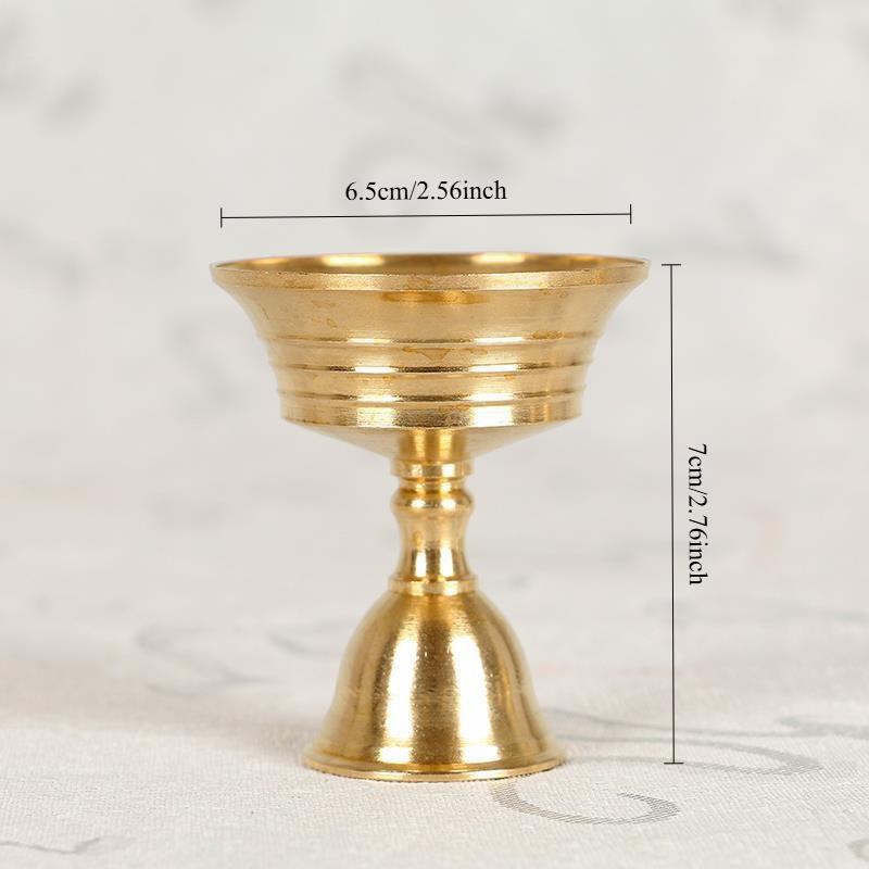 1 Stück Kerzenhalter Kupfer Butterlampenhalter Lange Lampe Kerzenständer Kerze einsetzen Kupferbecher Heimdeko