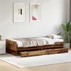 Wooden Bed Frame Made of Reclaimed Wood 90 X 190 Cm Solid Pine Wood