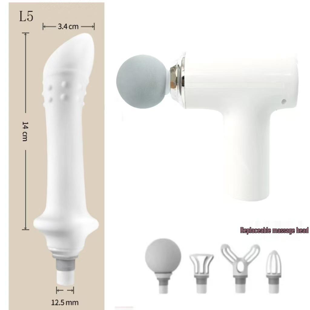 Wielofunkcyjny silikonowy adapter głowicy masującej do pistoletu do masażu tkanek głębokich - Cichy i kreatywny design