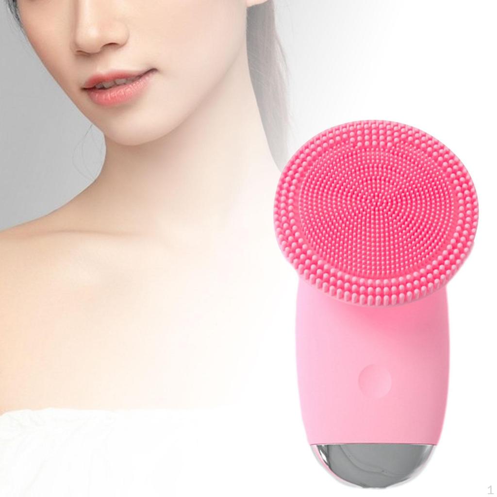 Perie de față din silicon, scrubber facial, curățare profundă, electrică reîncărcabilă