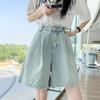 Five-Minute High-Waisted Denim Shorts for Women - Slimming, Loose, A-Line Wide-Leg Capris (Summer 2026)
