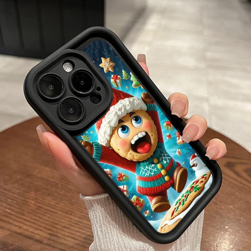 Ae108 Happy New Year Merry Christmas Phone Cases for iPhone 16 14 13 11 Pro Max 15 7 8 6s Plus 12 Mini XR XS Max SE Angel Eye Ladder Protective Cover