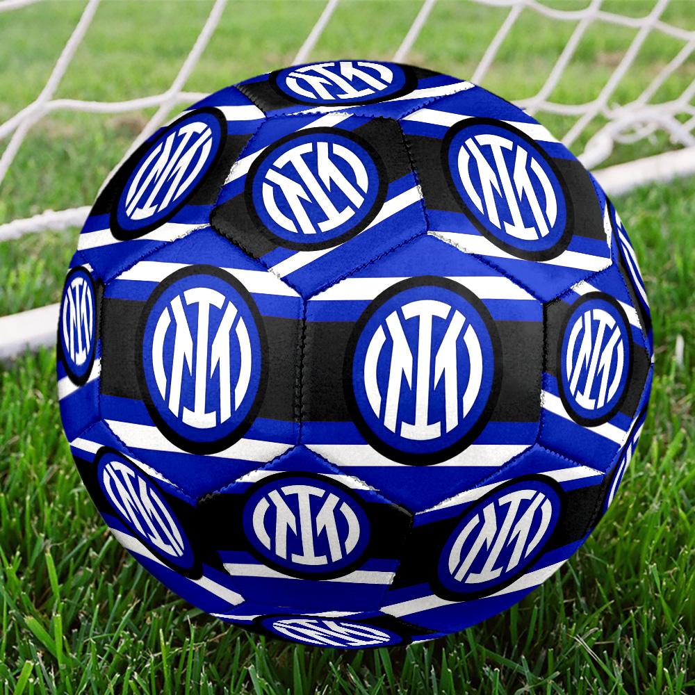 Inter. Italy-1 Pallone da Calcetto Indoor Colorato Per Tutte le Età Cucito a Macchina PVC Pronto per la Competizione Resistente Alta Rimbalzabilità MISURA 5 Pallone da Calcio.