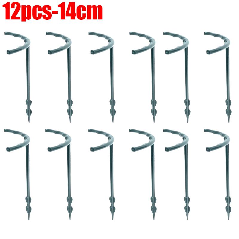 

4/8/12 шт. опорная клетка для садовых растений, пластиковая подставка для цветов, держатель для полукруга, теплица, сад, фиксирующий стержень, садовый инструмент для бонсай trumpet-12pcs