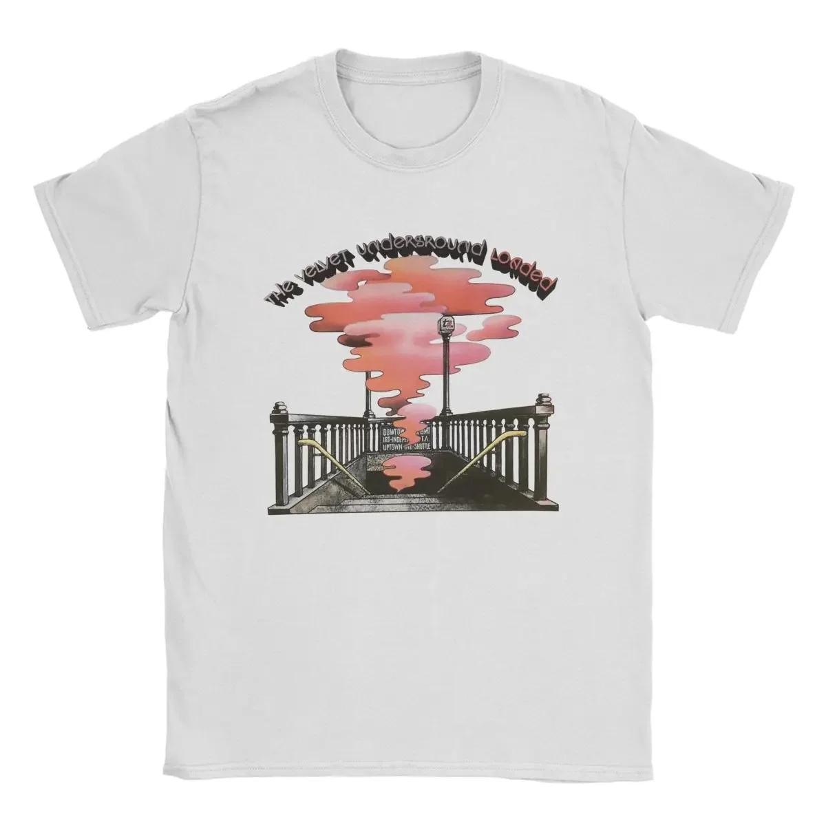 

The Velvet Underground Loaded T Shirts Men Unique T-Shirts Round Collar Tees Short Sleeve Tops 6XL XXXXXL белый