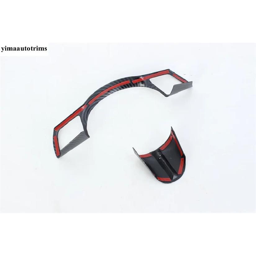 For Hyundai Sonata 11th 2024 2025 Car Steering Wheel Frame Button Panel Decoration Cover Trim Carbon Fiber Accessories Interior