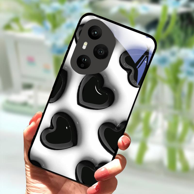 For Honor 400 Pro 5G Case Luxury Tempered Glass Anti-Fall Cover For Honor400 Pro 400Pro Phone Back Shell Shockproof Fundas Capa