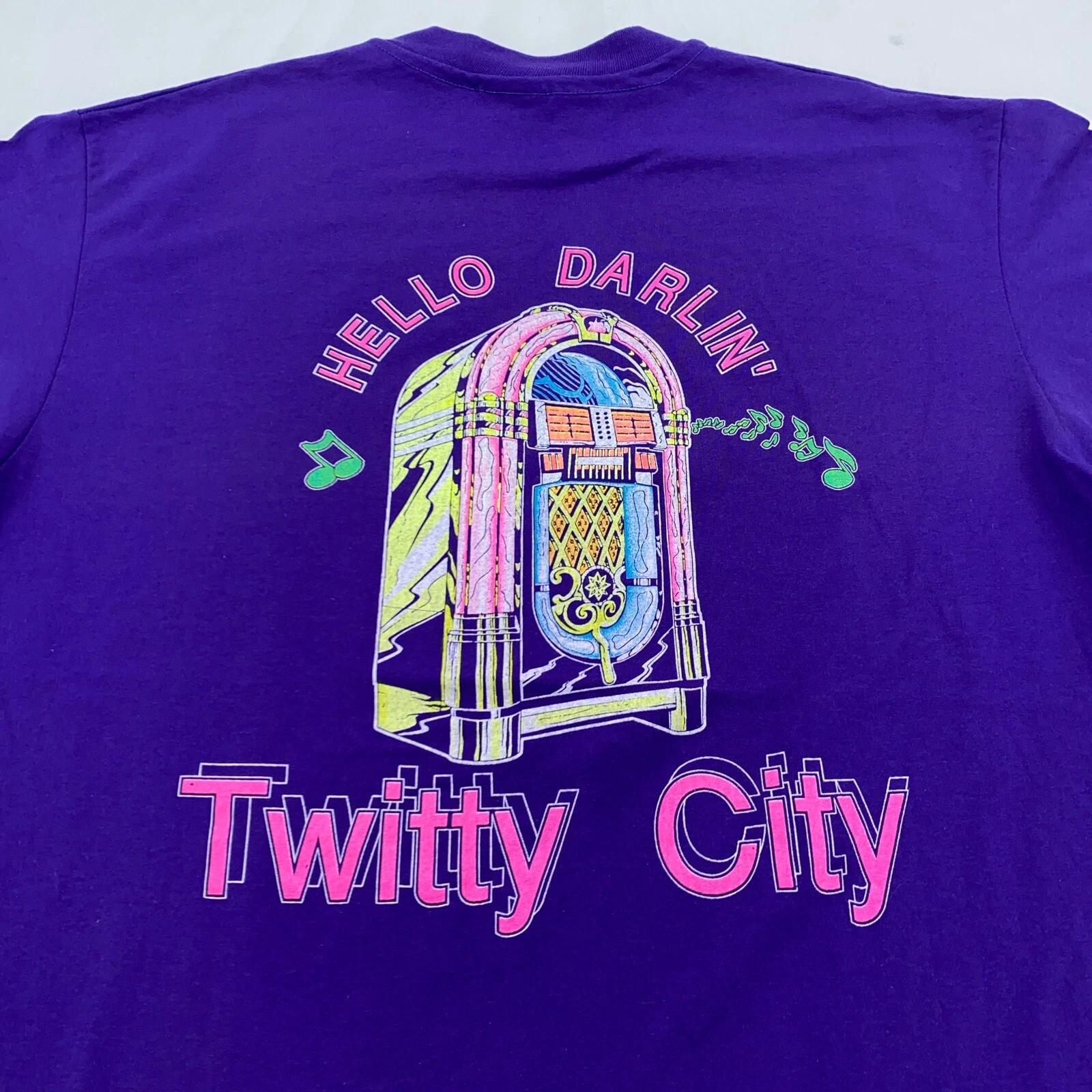 

vintage 90s TWITTY CITY HELLO DARLIN TENNESSEE T-Shirt L/XL Conway country music S