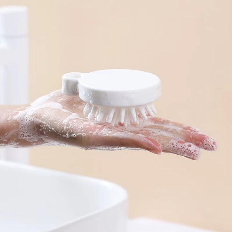 Silicone Shampoo Massage Brush 1Pc - Handheld Scalp Comb, Mini Head Meridian Massager, Shampoo Massage Tool