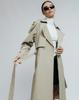 Langer Trenchcoat für Damen ICON 223 36 hellbeige