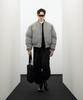 Ironyporno Whiteline 86-Iro300 Padded Ma-1 Oversized Short Padded Jacket Grey