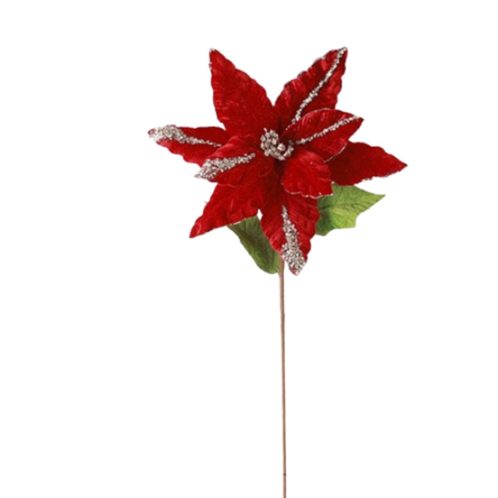 33cm Simulated Christmas Flower Handmade Christmas Tree Decorations New Year Gift