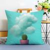 Casual Daily Fresh Tropical Plant Fruits Cushion Cover Washable Linen Pillowcase Soft  for Sofa Bed Cozy Home Room Decor