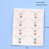 3D Holographic Tear Drop Face  Sticker Self-Adhesive  Diamond Tattoo Sticker For Hair Eye Face Decoration Decal