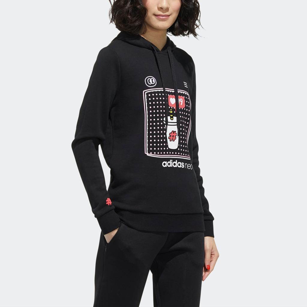 Adidas Neo Vlday Hoodie Women Hoodies Black FU0217