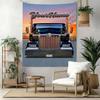 Kw Heavy Trucks Custom Your Name Wall Decor Tapestry Art For Pet Memorial Birthdaywedding Party Backdrop Family Gift