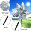 6pcs Shiny Windmill Garden Decor, Bird Protection for Yards, Farms and Balconies, for Vegetable Gardens and Outdoors