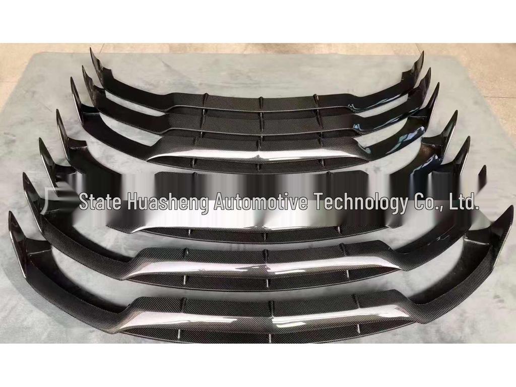 Carbon Fiber Sport Front Lip for 14-21 Mercedes-Benz C-Class W205 Pre-Facelift, Brabus Style Double Layer